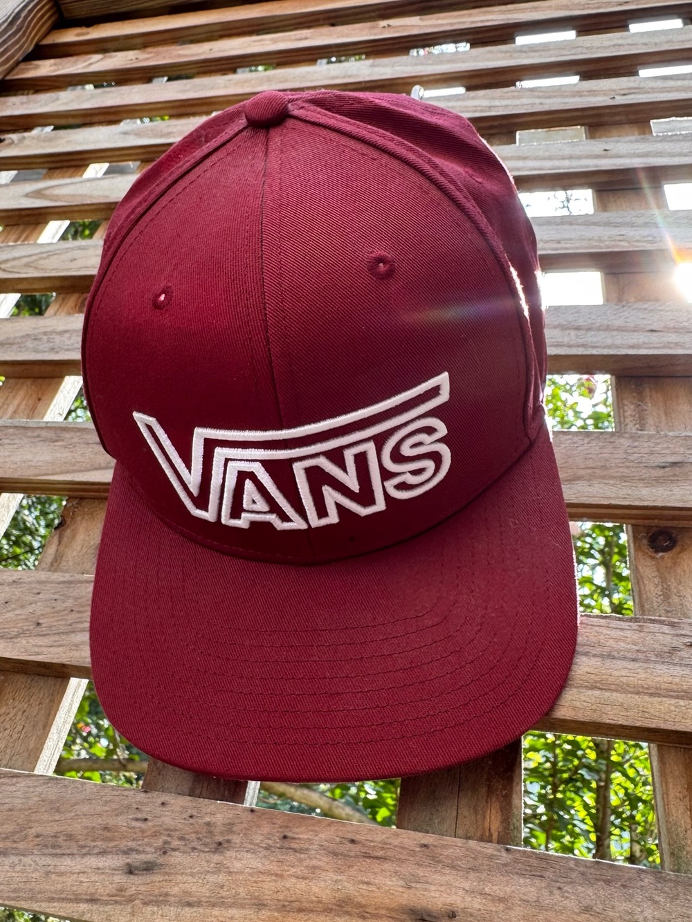 Vans Drop V Snapback Hat – Port Royale Burgundy / Dark Red – Men’s OS